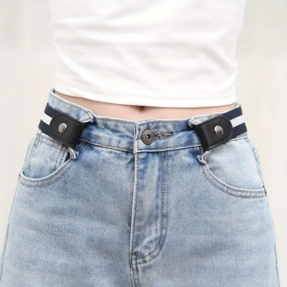 Adjustable Elastic Unisex Woven Jeans Belt Seamless - Smarsty