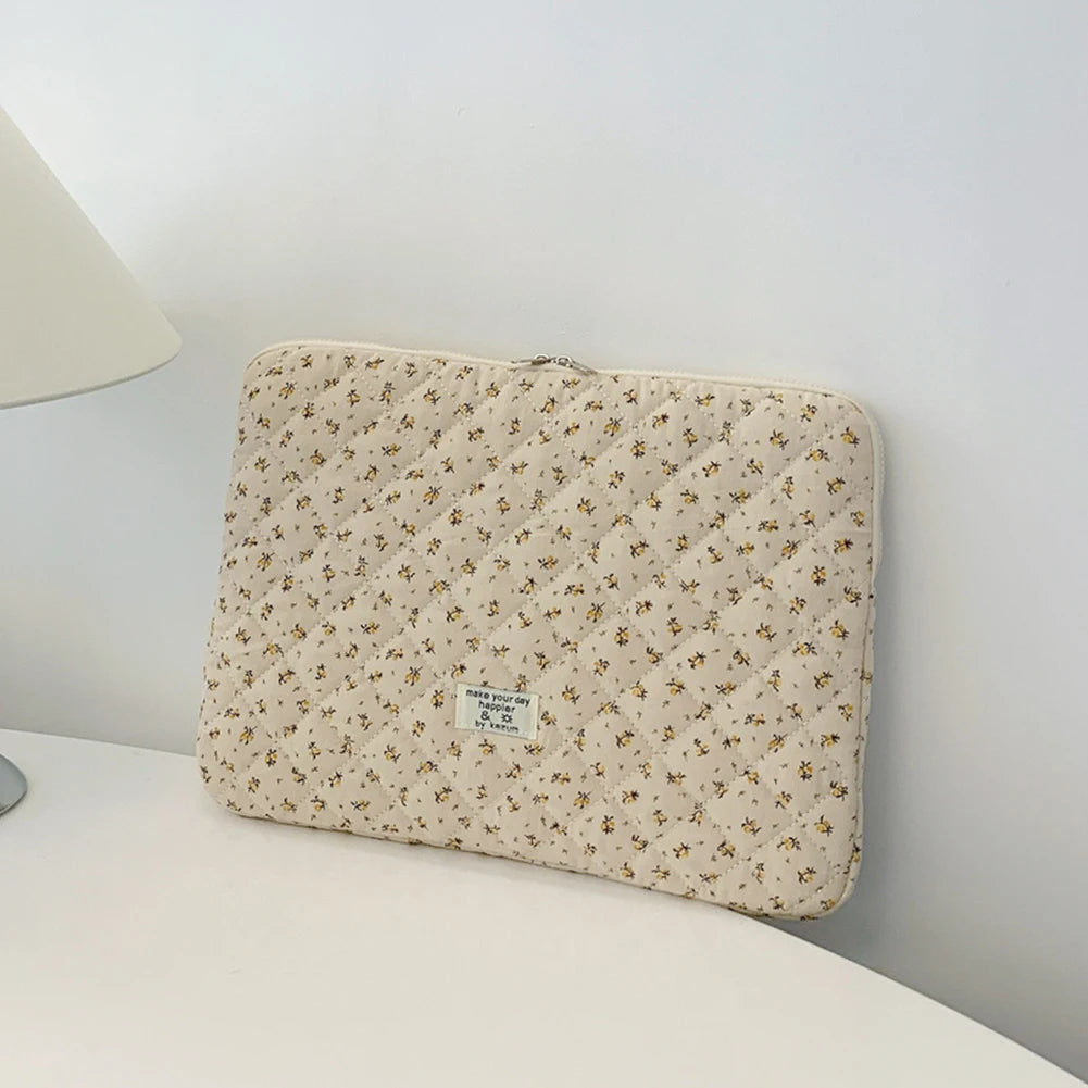 Flower Pattern Laptop Sleeve Case Bags Portable Computer Cover Bag Tablet Pouch for Macbook Air Pro 11 13 14 15 Inch Cover