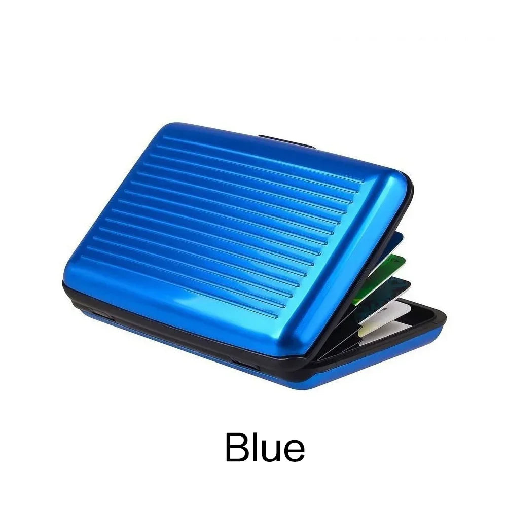 2025 RFID Blocking Metal Wallet Women Men Business ID Credit Card  Protector Card Holder High Quality Waterproof Anti-scan Purse