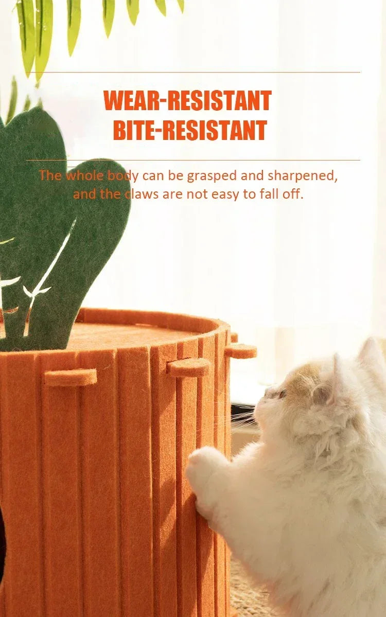 Large Space Felt Cat Nest for Comfortable Rest - Smarsty