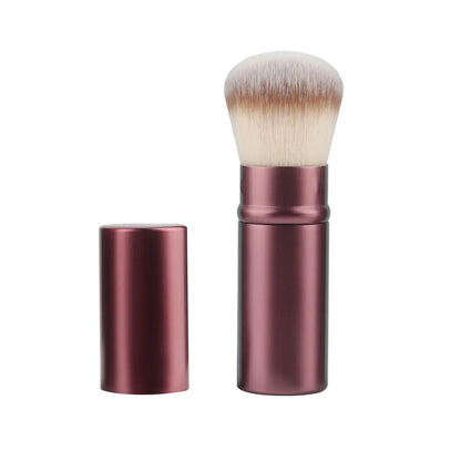 Retractable Makeup Brush with Aluminum Handle for Easy Application - Smarsty