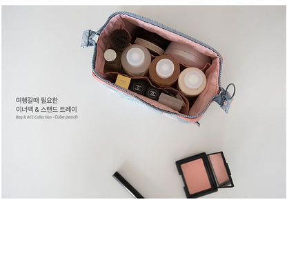 Flamingo Travel Makeup Bag With Large Capacity Organizer - Smarsty