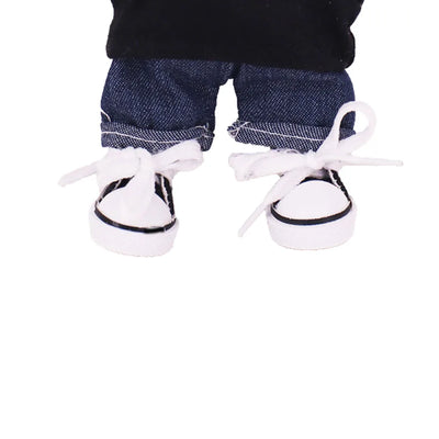 3.8cm Doll Shoes For labubu 17cm Plush Doll Clothes Accessories Girl's Toys ,Christmas Festival Birthday Gift by Smarsty