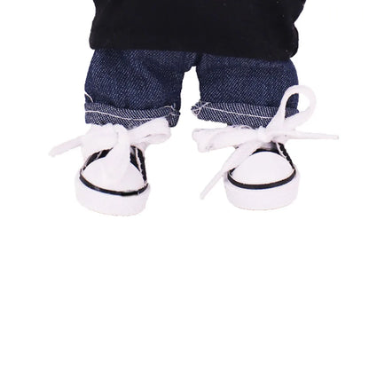 3.8cm Doll Shoes For labubu 17cm Plush Doll Clothes Accessories Girl's Toys ,Christmas Festival Birthday Gift