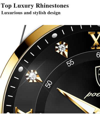 Luxury Waterproof Luminous Leather Quartz Watch for Men - Smarsty