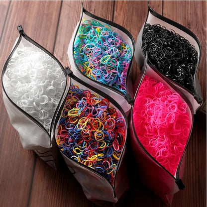 Colorful Kids Hair Ties Ponytail Bands Gentle Non Slip - Smarsty