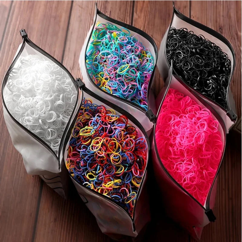 Colorful Kids Hair Ties Ponytail Bands Gentle Non Slip - Smarsty