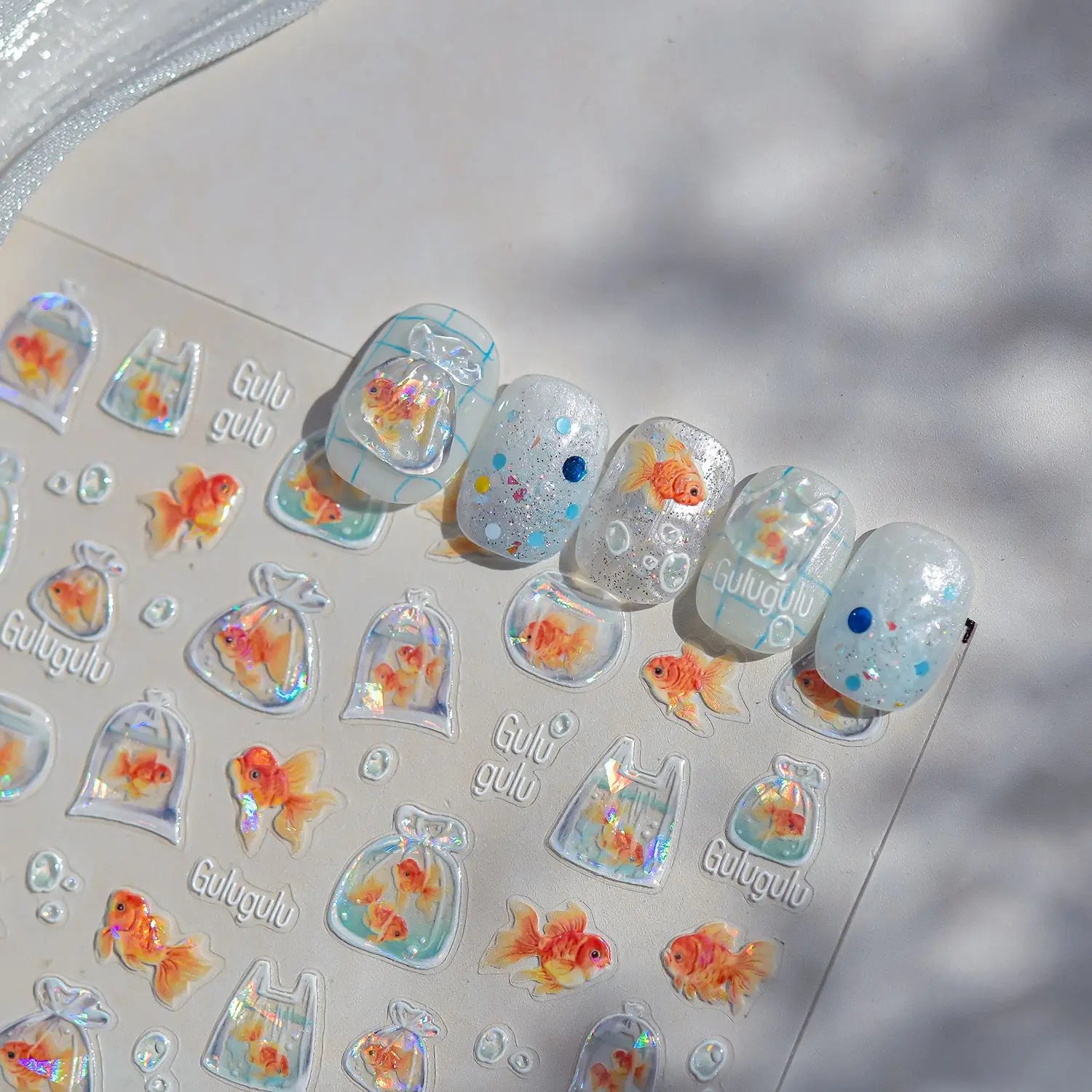 Cute Starfish Nail Charm Stickers for Summer Nail Art - Smarsty