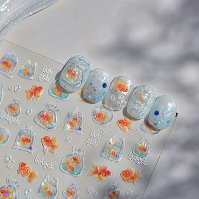 Cute Starfish Nail Charm Stickers for Summer Nail Art - Smarsty