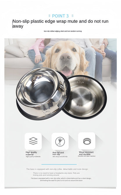 Durable Stainless Steel Pet Feeding Bowl Easy To Clean - Smarsty