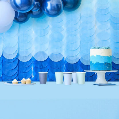 Multi Solid Color Disposable Plastic Tablecloth for Events - Smarsty