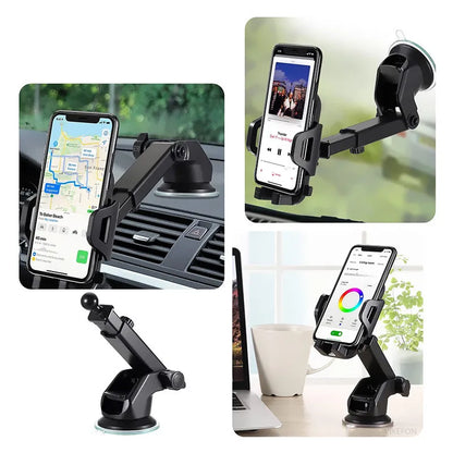 Universal Car Phone Holder With 360 Degree Rotation Suction - Smarsty