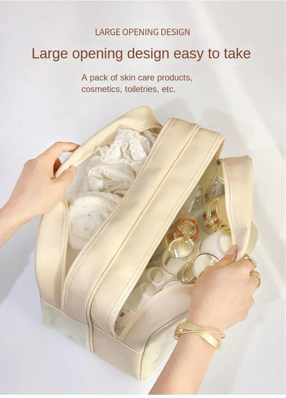 Wet-dry separation makeup bag portable toiletry bag travel essentials large capacity storage bag fitness swimming essentials - Smarsty