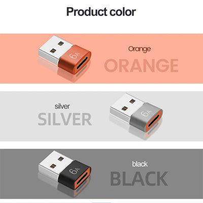 10A OTG USB 3.0 To Type C Adapter USB Female To Type c Male Fast Charging adadpter OTG USB C For Xiaomi Samsung Laptop PC - Smarsty