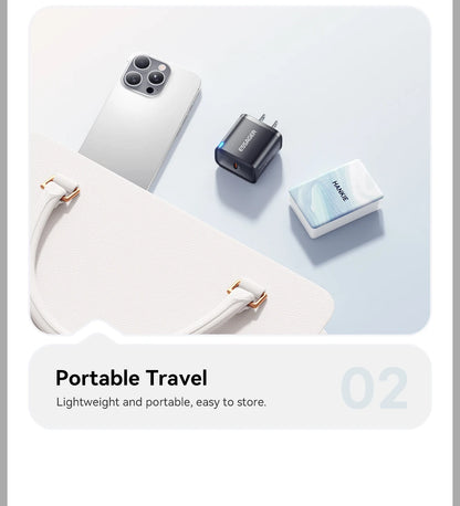 Essager Mini 30W Type C Charger PD QC3.0 Fast Type C Charger For iPhone 16 15 14 13 Pro Samsung S25 Xiaomi iPad Travel Adapter - Smarsty