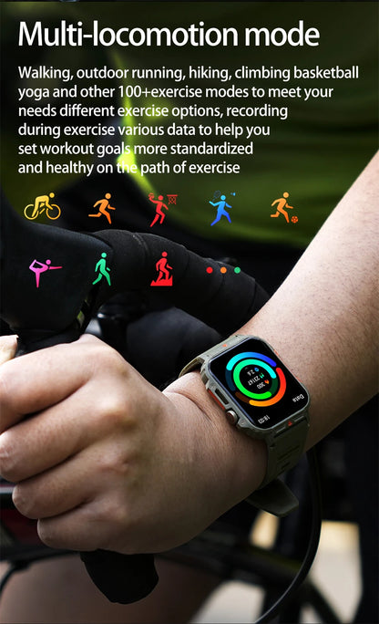 2024 Outdoor Military Smart Watch with IP68 Waterproof - Smarsty