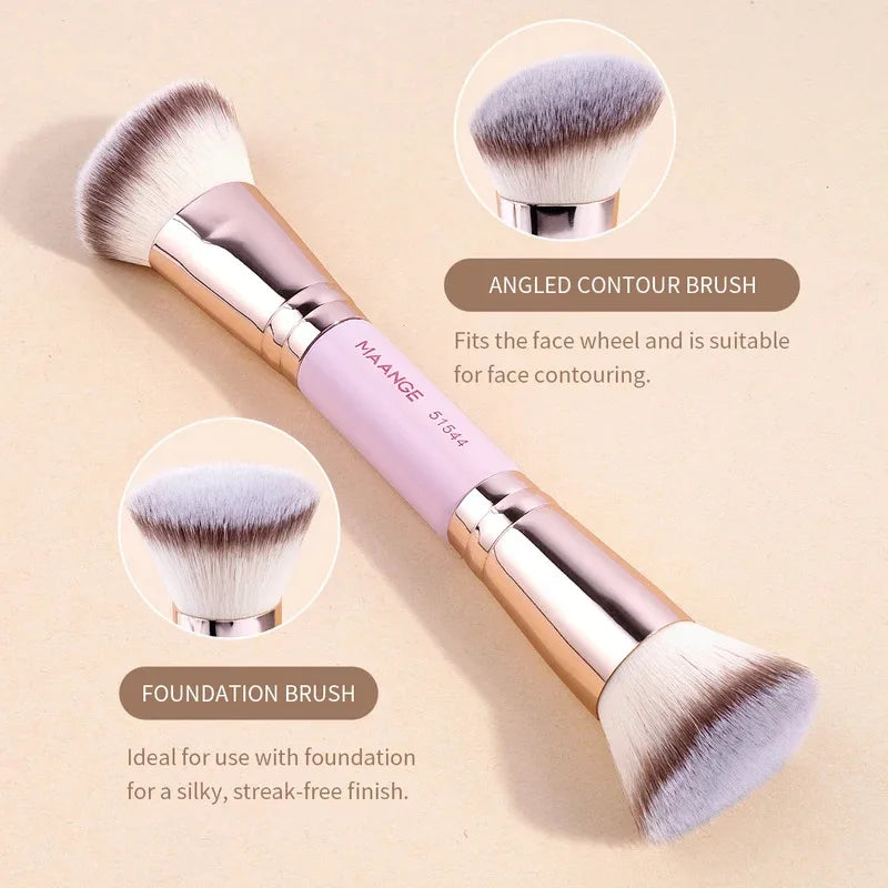 Double-Ended Foundation Makeup Brush Set for Flawless Blending - Smarsty