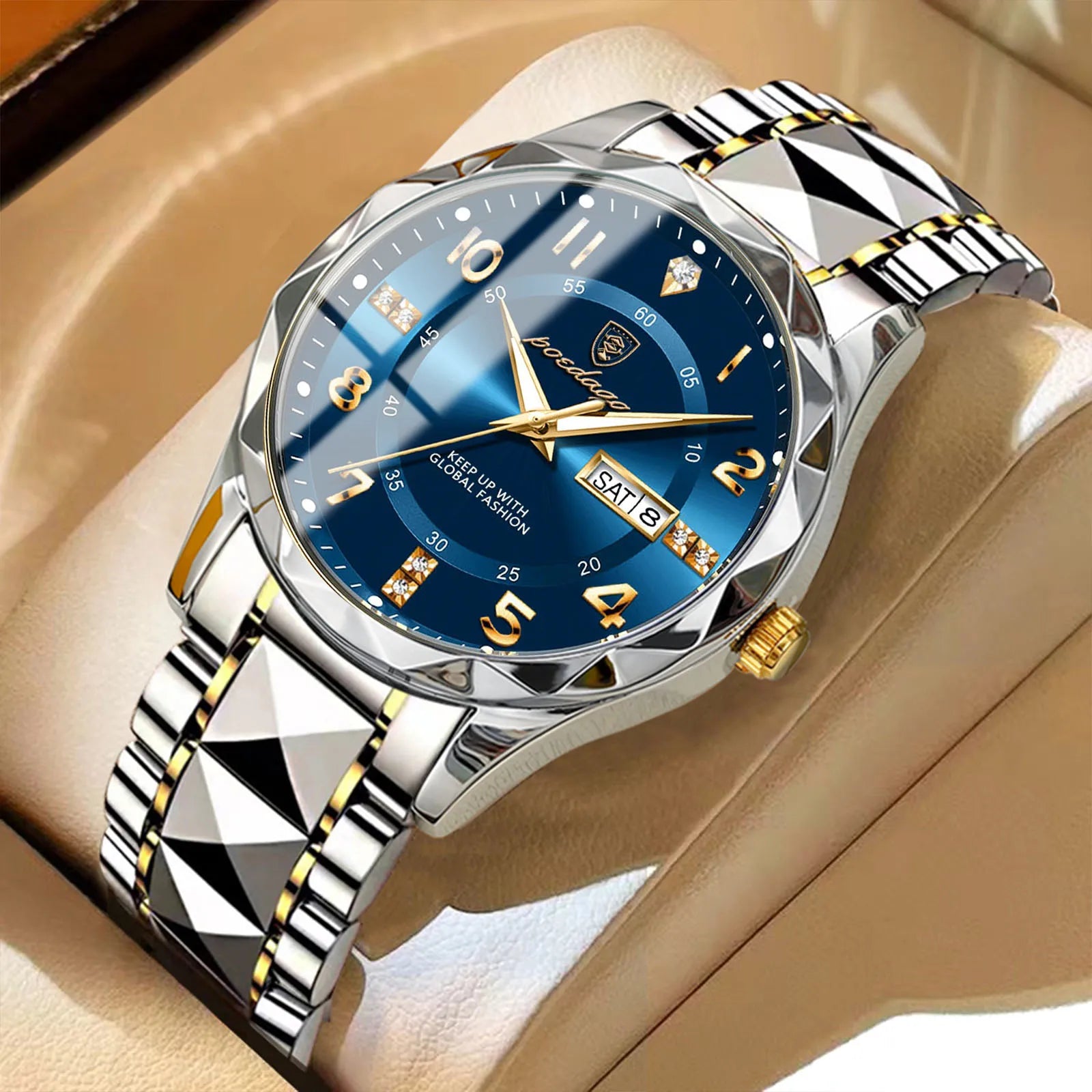 Luxury Waterproof Quartz Watch for Men with Luminous Dial - Smarsty