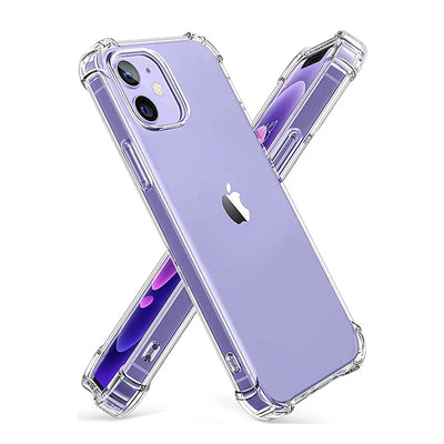 Smarsty Shockproof Transparent IPhone Case With Soft Silicone Bumper -