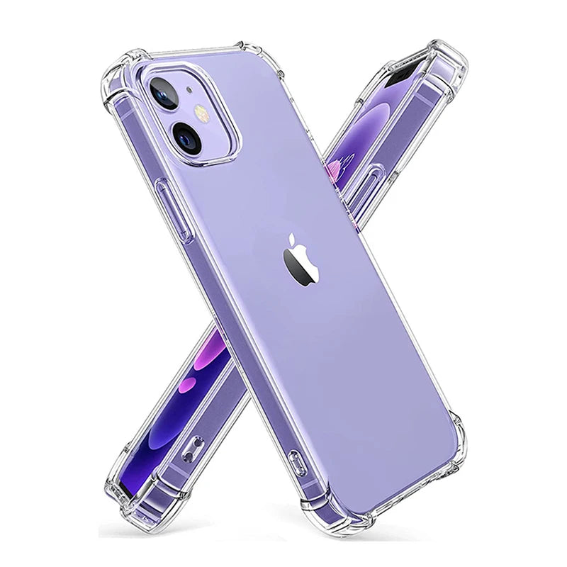 Shockproof Clear Silicone Case for iPhone - Smarsty