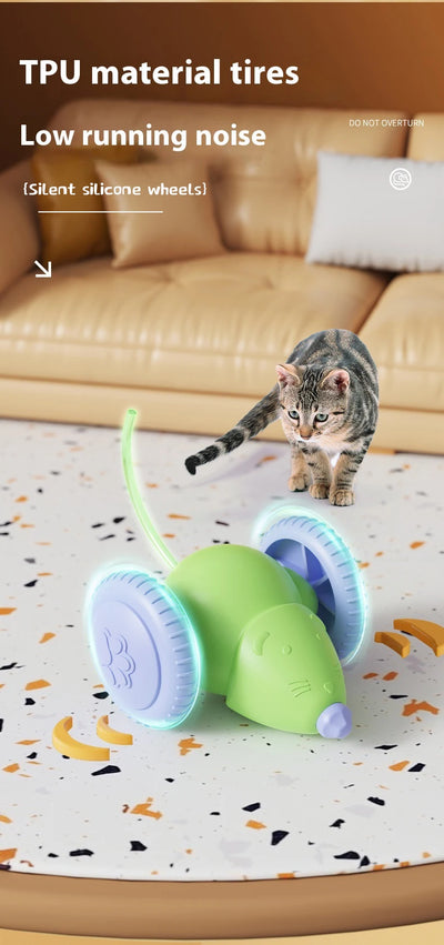 Interactive Electric Mouse Toy for Cats with Obstacle Avoidance - Smarsty
