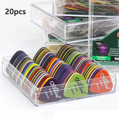 10/20/40/60/100Pcs Guitar Picks Acoustic Electric Bass Plectrum Mediator Guitar Accessories Thickness 0.58 - 1.5 mm - Smarsty