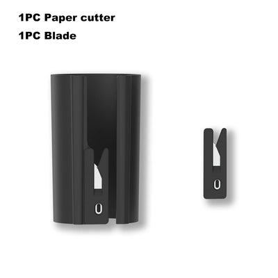 HORN Sliding Wrapping Paper Cutter - Easy-Glide Gift Wrap Trimmer for Christmas & Birthdays, Durable ABS，, Orange/Black - Smarsty