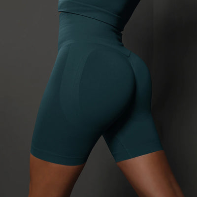 Yoga Shorts Women Sports Shorts Seamless Gym Workout Shorts High Waist Push Up Fitness Sports Shorts Cycling Shorts - Smarsty