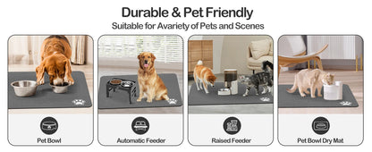 Absorbent Pet Feeding Mat for Easy Clean Up - Smarsty