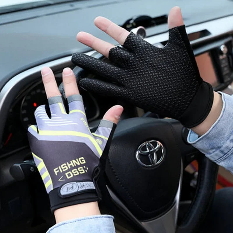 Men's Summer Fishing Gloves Breathable Anti Slip Protection - Smarsty