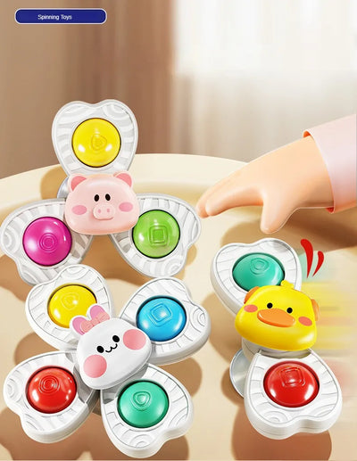 Baby Sucker Spinning Toys Children Bath Montessori Education Rotating 3 Years Bathroom Toys for Toddler Infant Toys for Baby - Smarsty