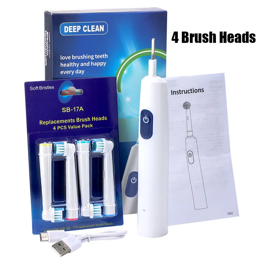 Waterproof Electric Toothbrush with 5 Cleaning Modes - Smarsty