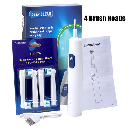 Waterproof Electric Toothbrush with 5 Cleaning Modes - Smarsty