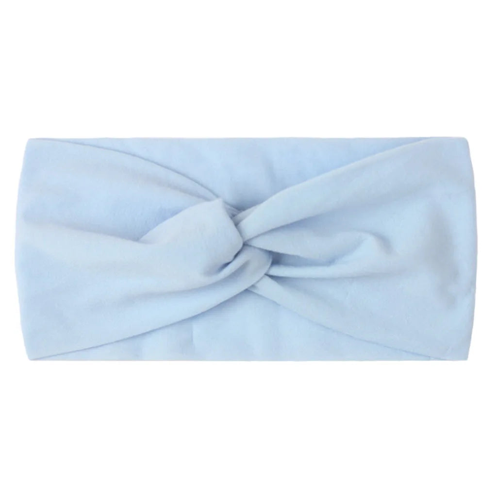 Candy Color Knotted Baby Girl Headband Soft Elastic - Smarsty