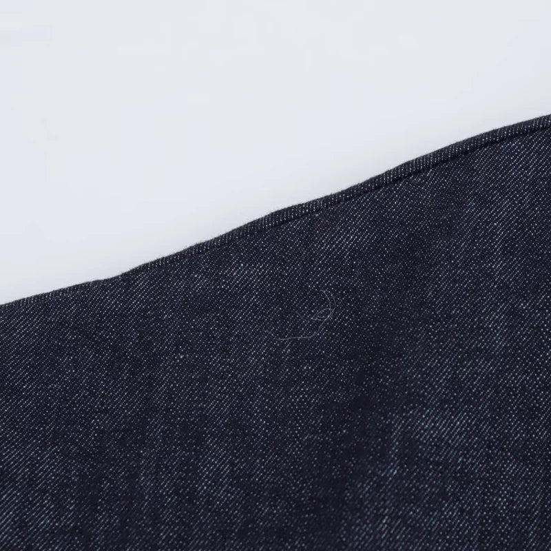 2025 traf Spring New 1975 series denim MIDI dress with lapel side zipper fashion wrinkle waist slim elegant dress - Smarsty