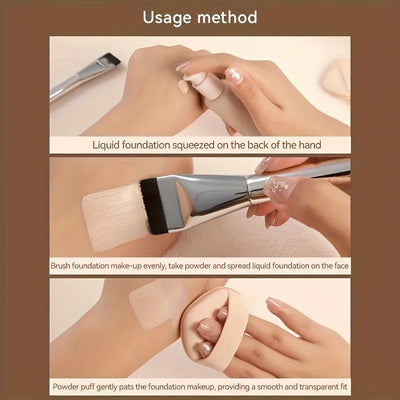 Multi-Use Oval Foundation Brush for Flawless Contouring - Smarsty