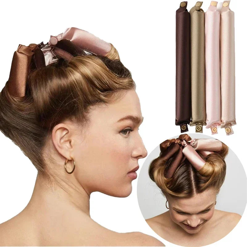 Heatless Satin Curlers for Effortless Silk Curls - Smarsty