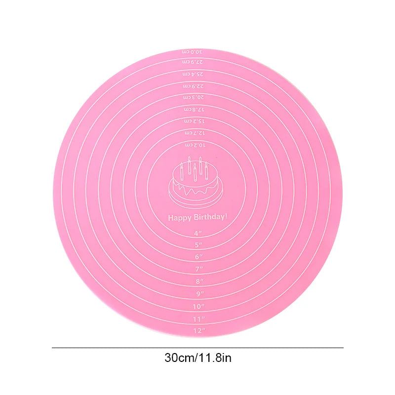 FAIS DU Non-Stick Cake Turntable with Silicone Mat - Smarsty