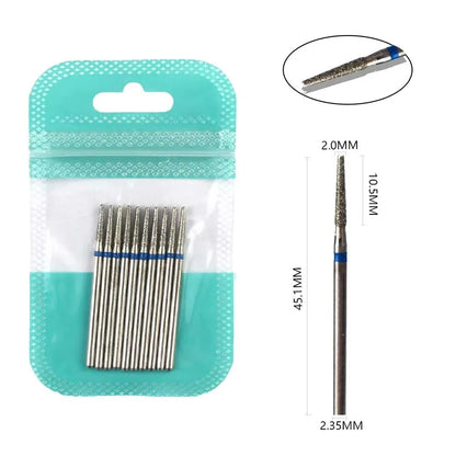 10 Piece Diamond Nail Drill Bit Set for Perfect Manicures - Smarsty