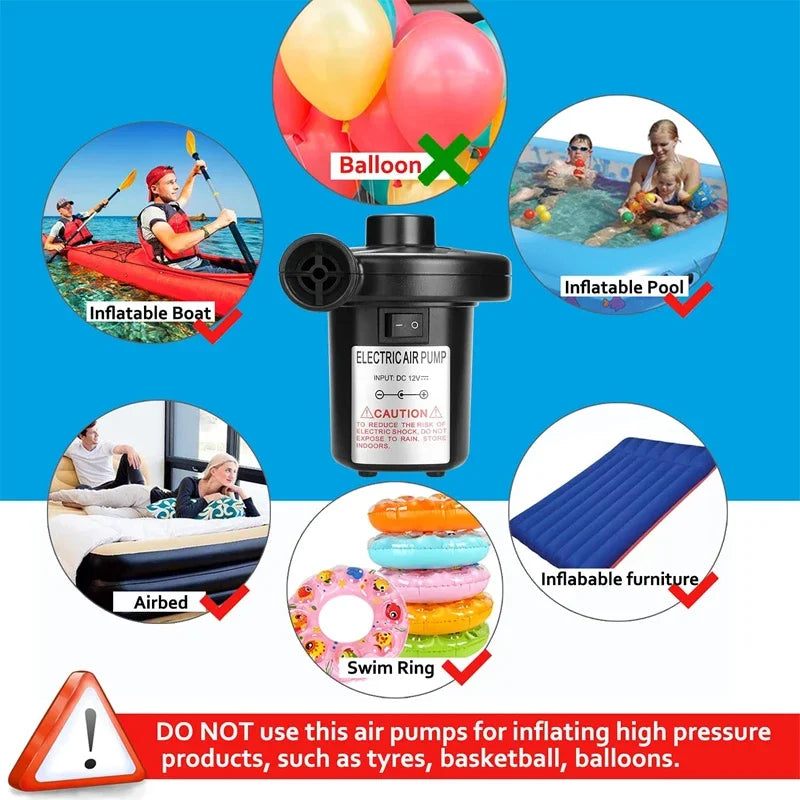 Portable Electric Air Pump For Home Camping And Car - Smarsty