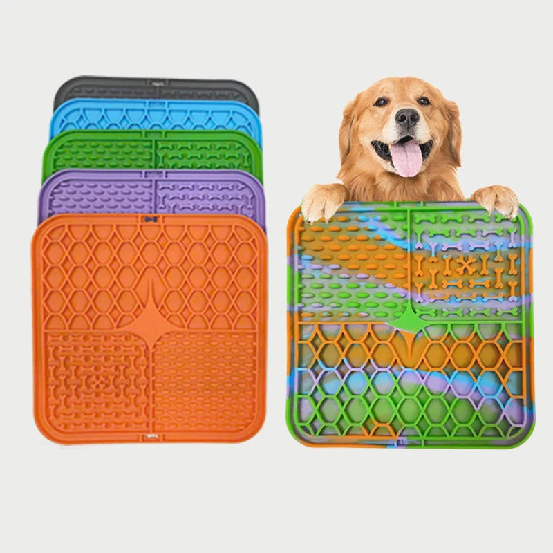Silicone Pet Lick Mat for Slow Feeding Dogs - Smarsty