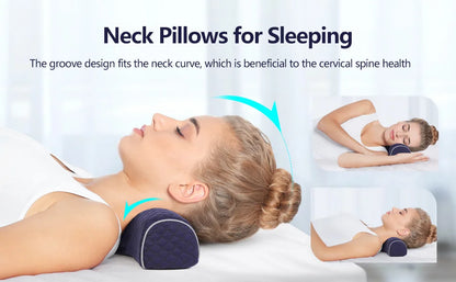 Orthopedic Neck Pillow with Soft Memory Foam Support - Smarsty
