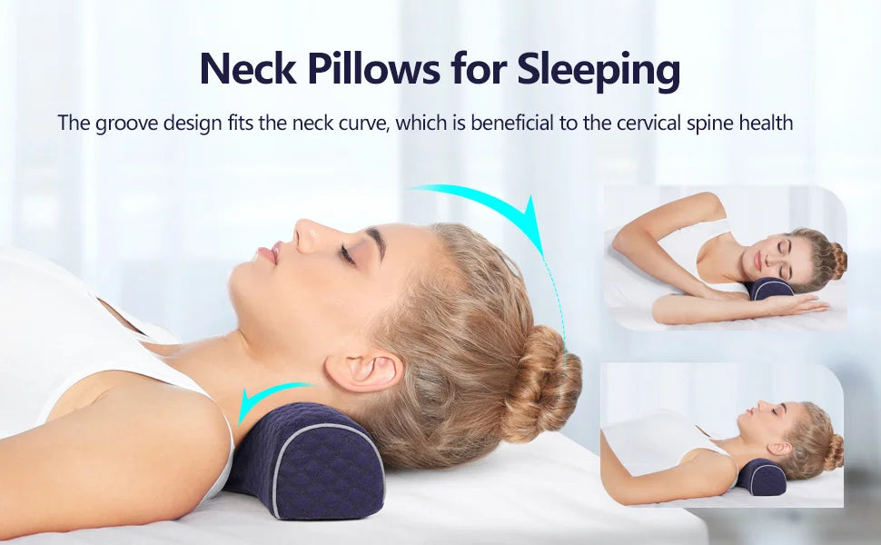 Orthopedic Neck Pillow with Soft Memory Foam Support - Smarsty
