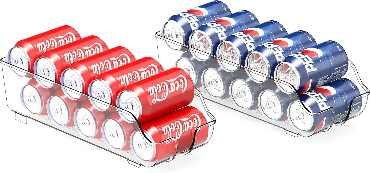 1/2pcs Kitchen Storage Cans, Soda Cans, Storage Cans, Refrigerator Freezer Organizers, Can Dispensers, Kitchen Accessories