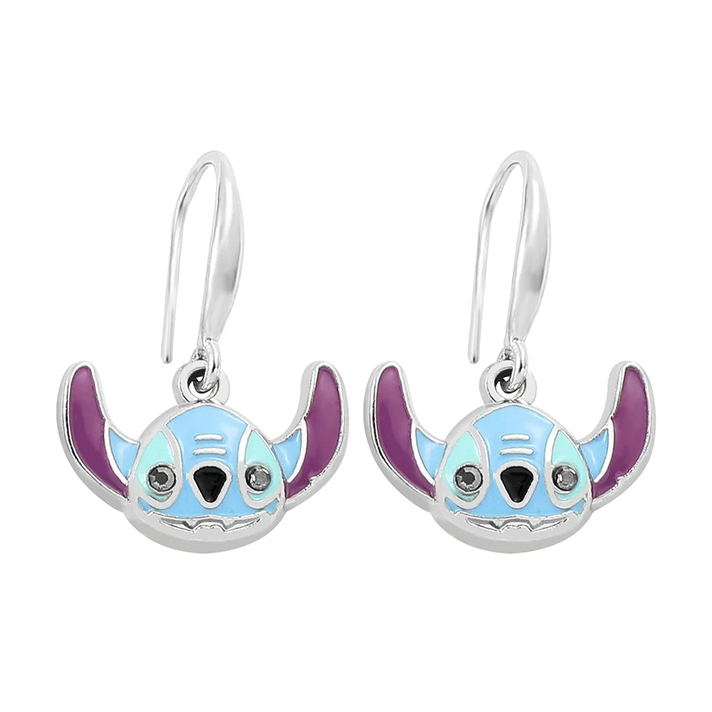 Cute Disney Stitch Flower Stud Earrings for Women and Girls - Smarsty