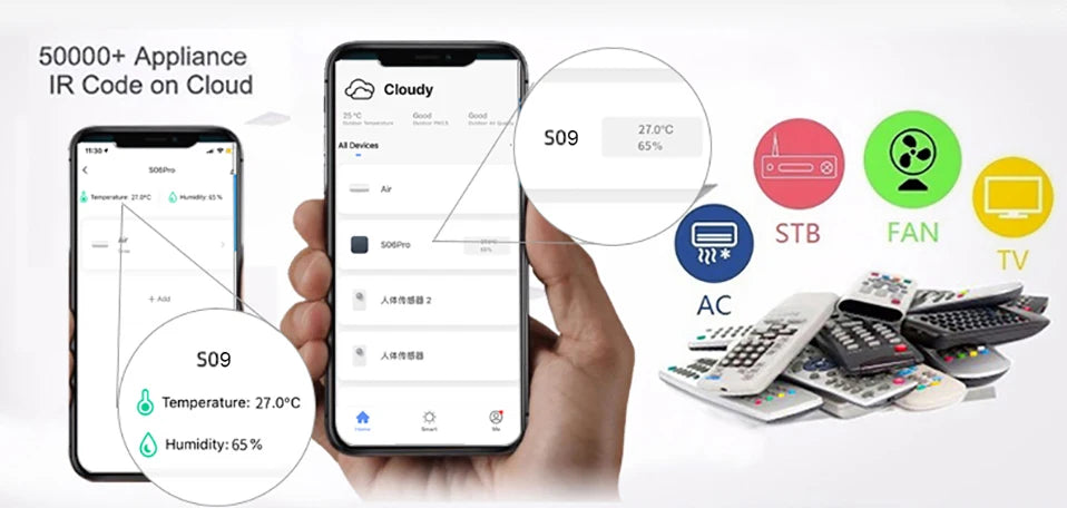 Tuya Smart IR Remote With Temperature Sensor - Smarsty