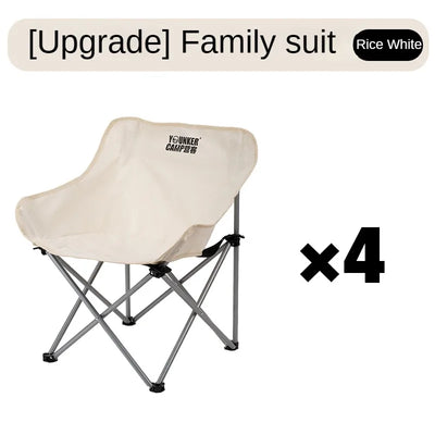 Outdoor Folding Moon Chair Portable Chair Camping Chair Picnic Gear Fishing Small Horse Stool Student Sketching by Smarsty