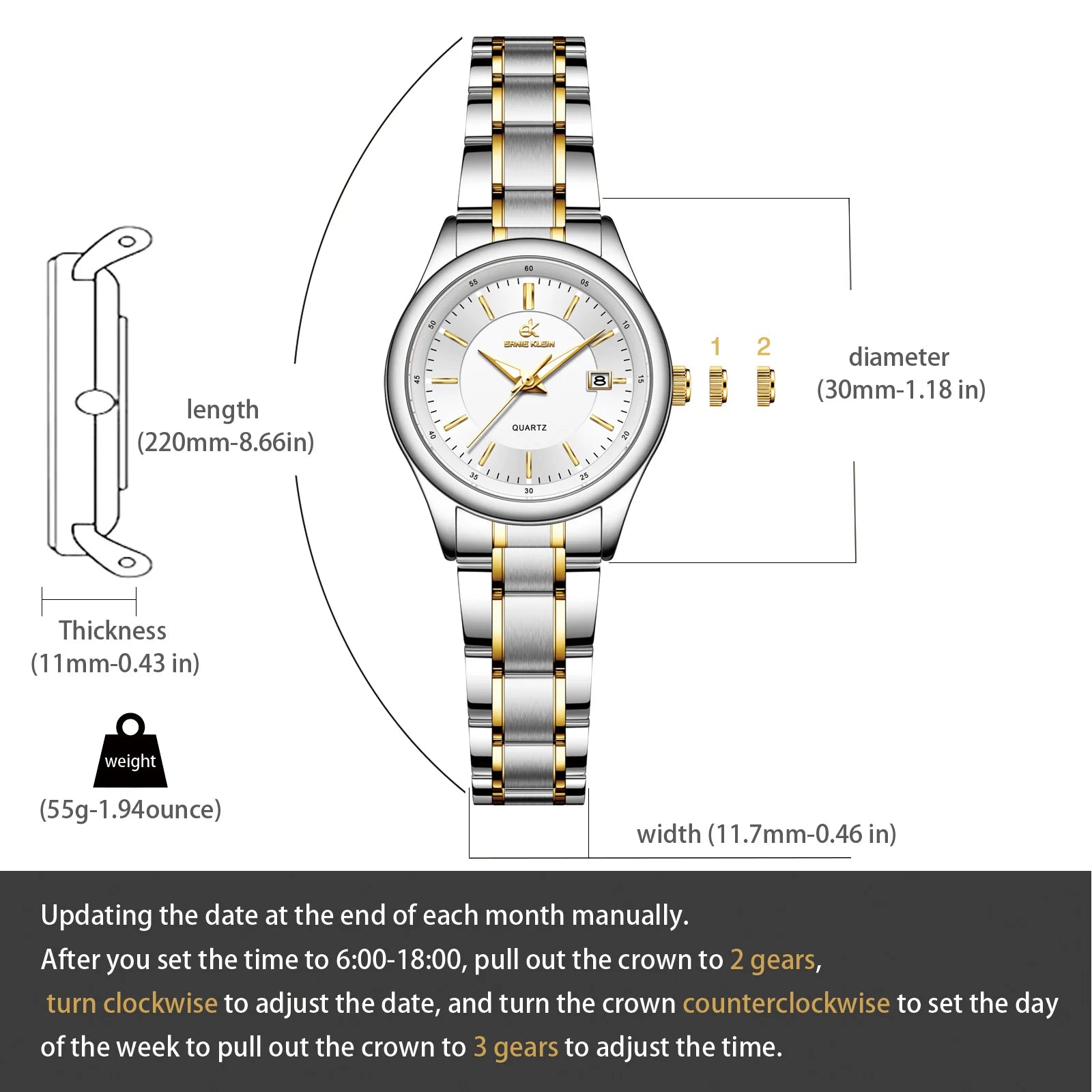 Elegant Waterproof Women's Watch with Luminous Display - Smarsty