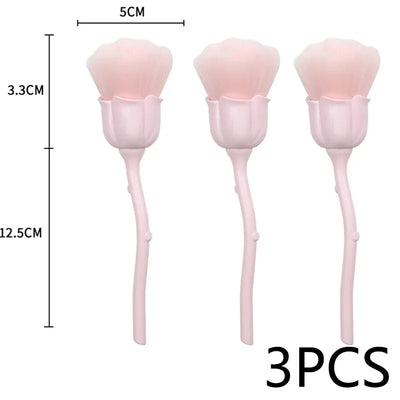 Rose-Shaped Soft Nail Dust Brush for Manicure - Smarsty
