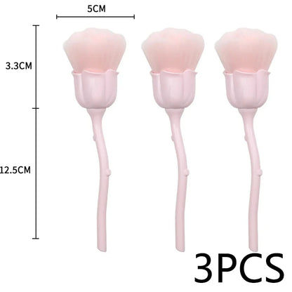 Rose-Shaped Soft Nail Dust Brush for Manicure - Smarsty